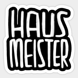 Haus Meister, Hausmeister Sticker